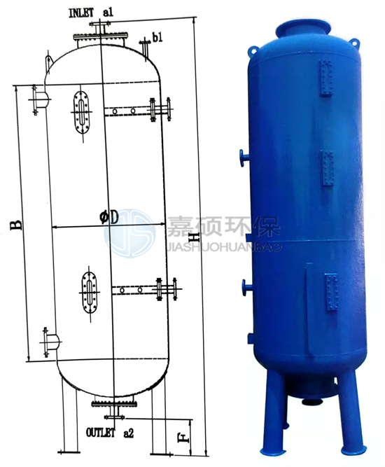 HY-HC-φ1100陰離子交換器，非標(biāo)定制離子交換器