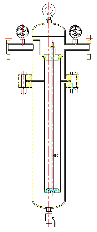 濾芯式汽水分離器內(nèi)部結(jié)構(gòu)