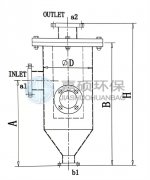 DN200樹脂過濾器,樹脂捕捉器